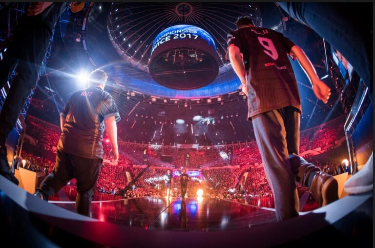 The ESL esports finals for Counter-Strike: Global Offensive in Katowice, Poland, in 2017.