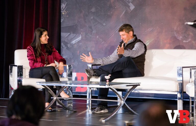 Yvette Martinez-Rea of ESL North America and Peter Levin of Lionsgate and Immortals at GamesBeat Summit.