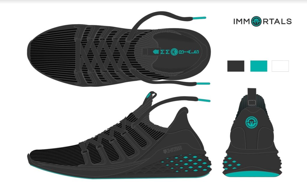 K-Swiss and Immortals are selling an esports shoe.