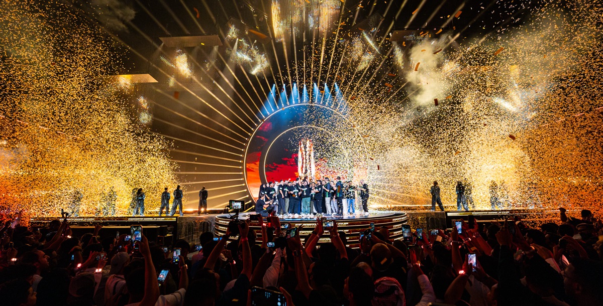 The conclusion of the Esports World Cup took the form of a big concert.