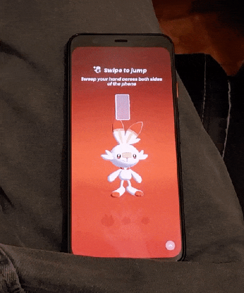 Pixel 4 Pokemon Wave Hello Motion Sense