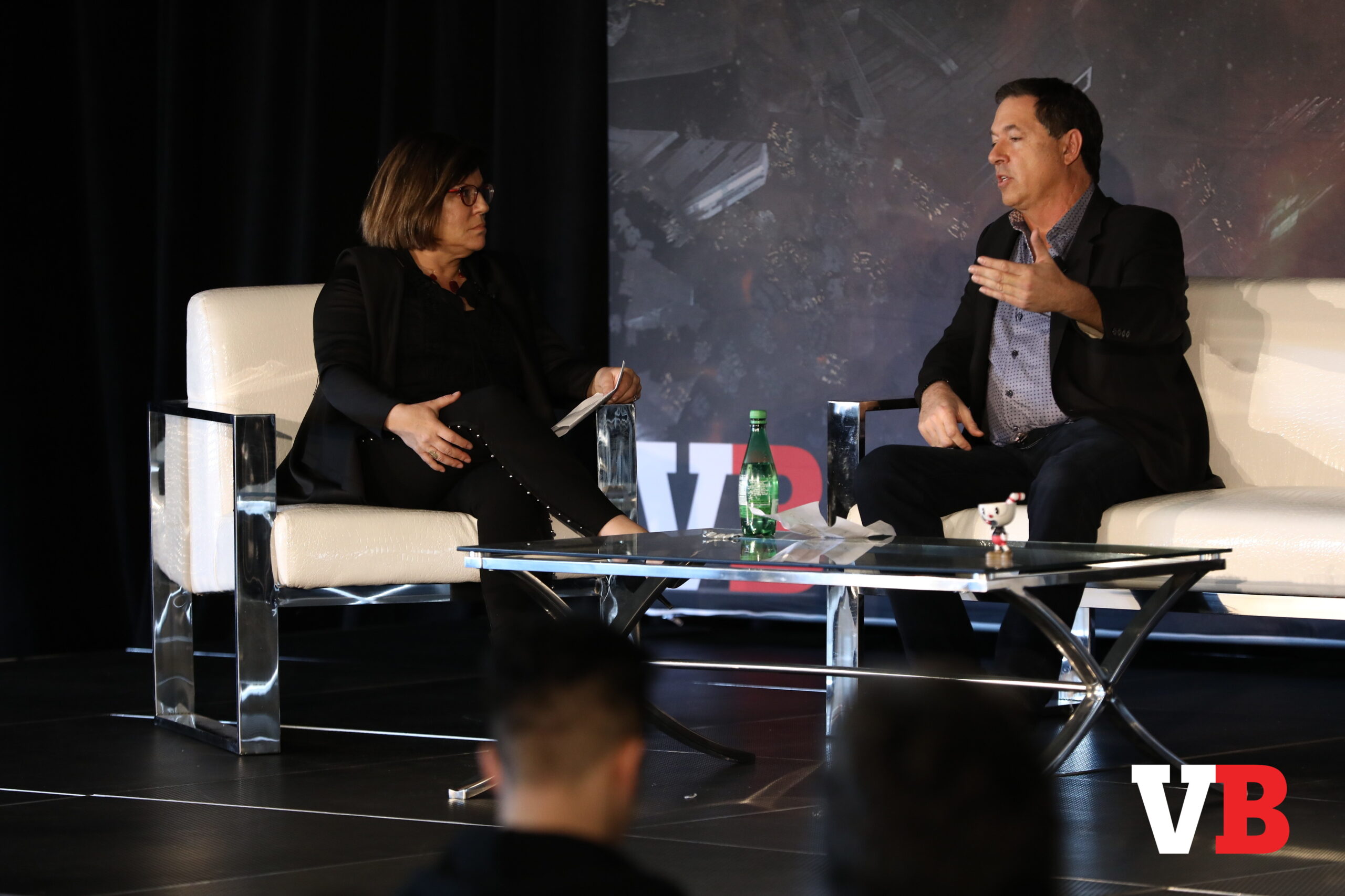 Perrin Kaplan (left) and Brian Fargo (right).