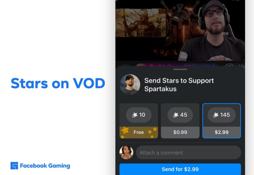 Facebook Gaming is experimenting with new monetization.