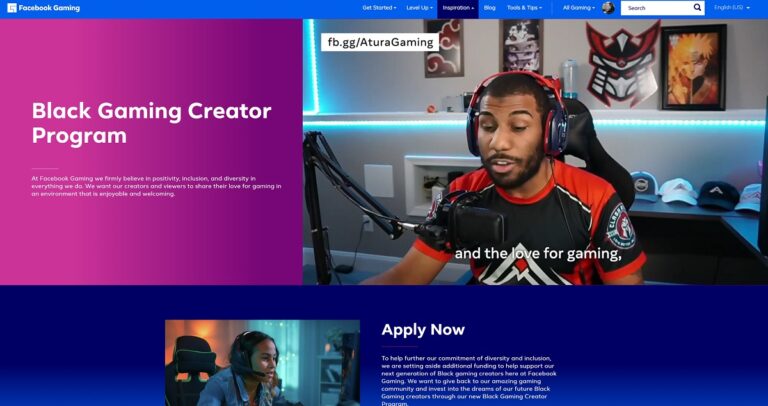 Facebook Gaming is taking more applications for its Black Gaming Creator Program.