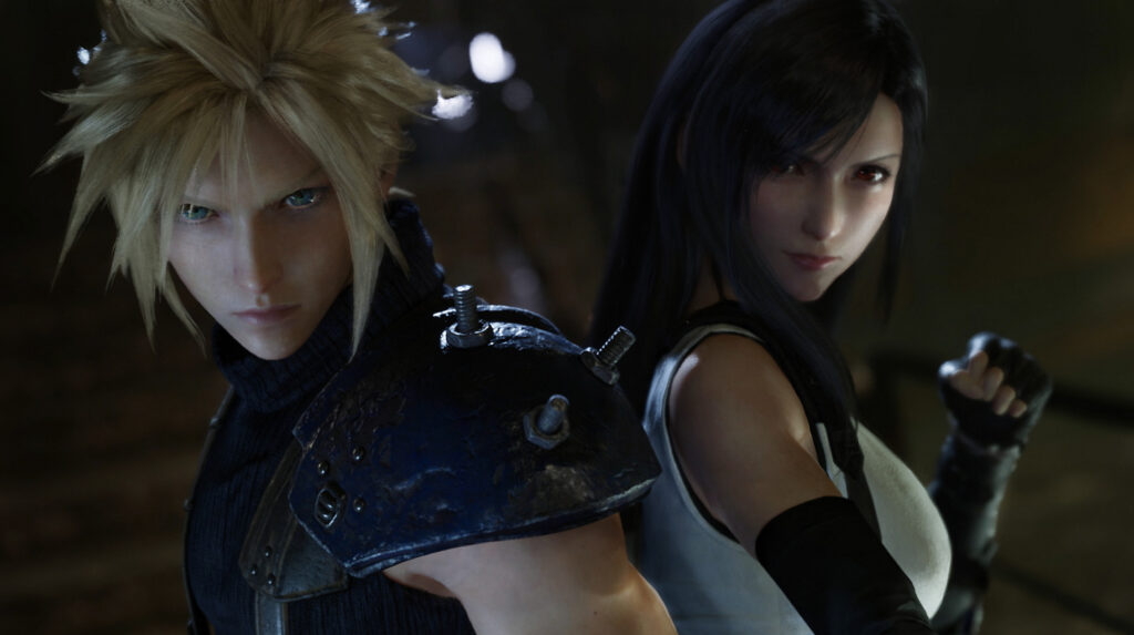 Cloud and Tifa.