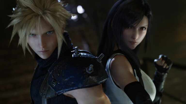 Cloud and Tifa.