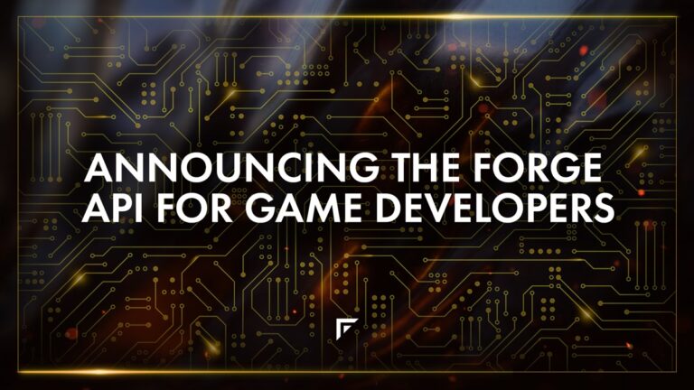 Forge's API for players rewards and engagement is ready.