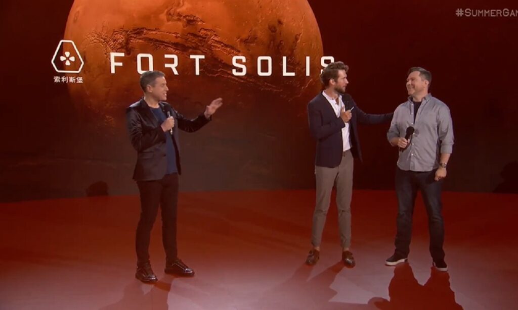 Fort Solis stars Roger Clark and Troy Baker.