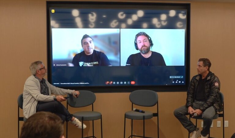 Web3 gaming panelists (left to right) Neil Young, Jonny Casamassinas, Josh Williams and Matt