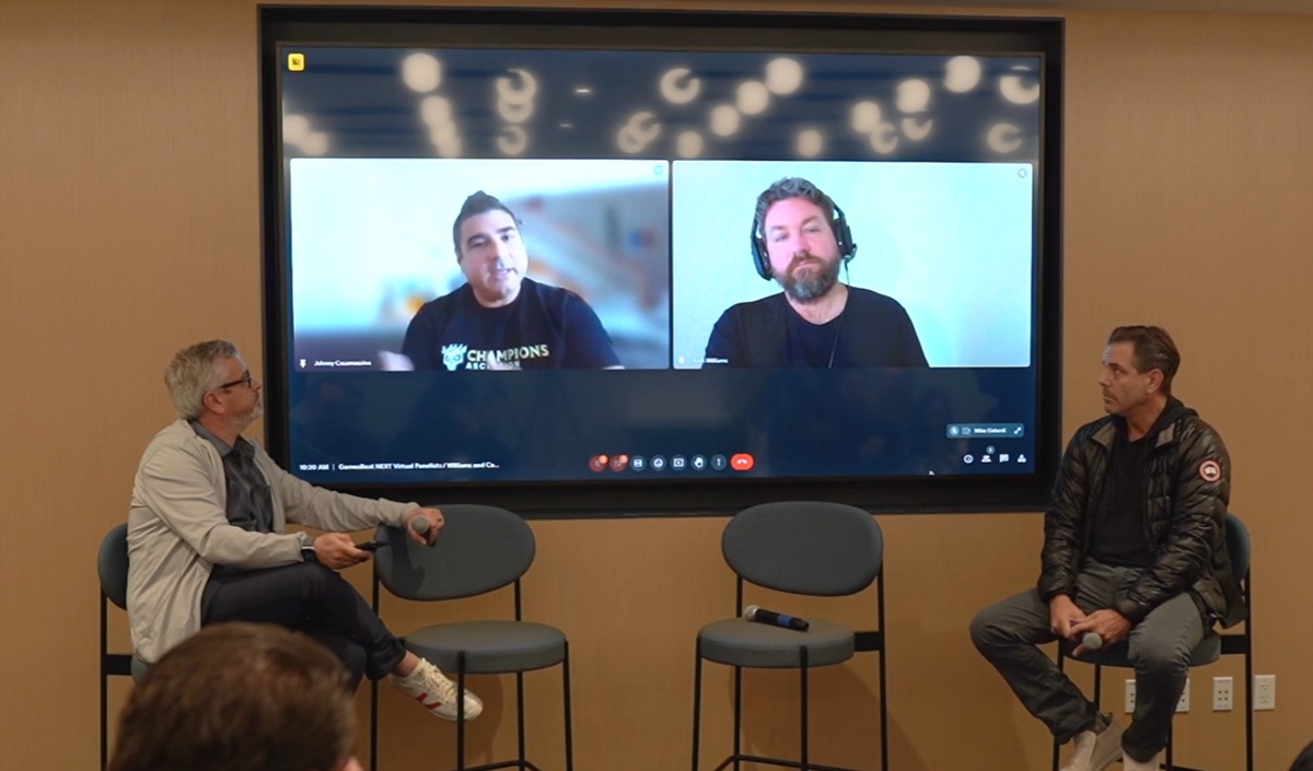 Web3 gaming panelists (left to right) Neil Young, Jonny Casamassinas, Josh Williams and Matt