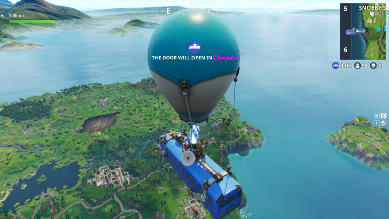 Tilted Towers still stands.
