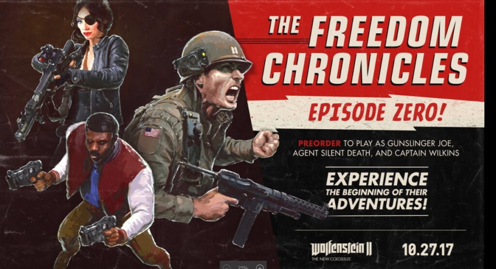 Bethesda unveils Wolfenstein II — The Freedom Chronicles Season Pass