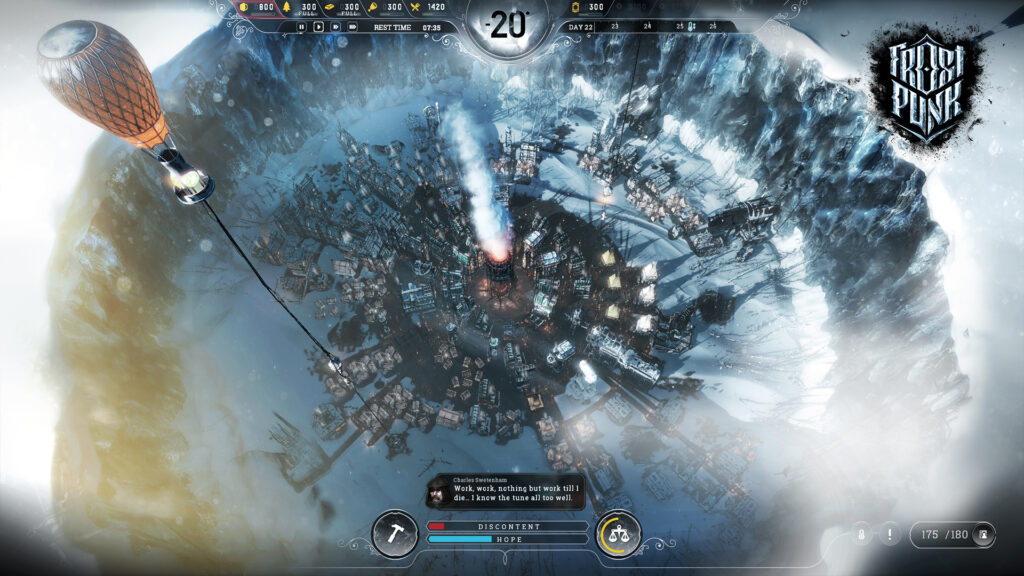 Build your own steampunk ice age society in Frostpunk