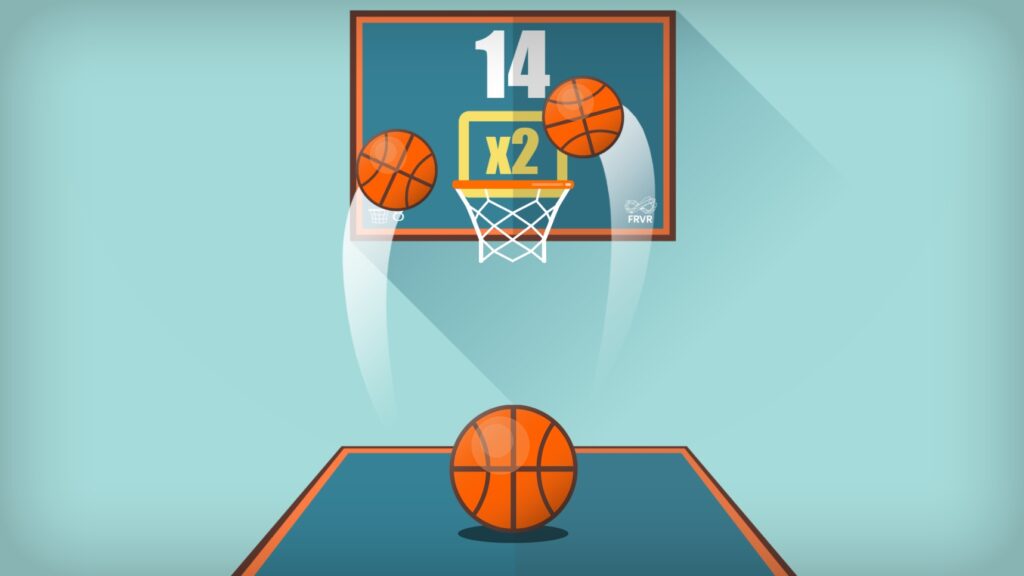 FRVR Basketball is one of FRVR's big hits.