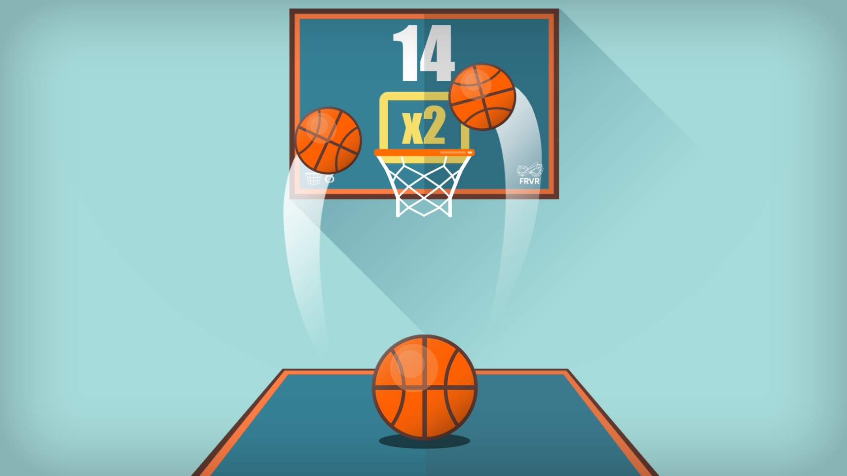 FRVR Basketball is one of FRVR's big hits.