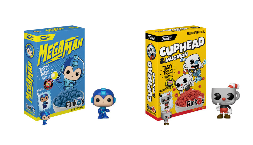 Funko is serving up Mega Man and Cuphead cereals