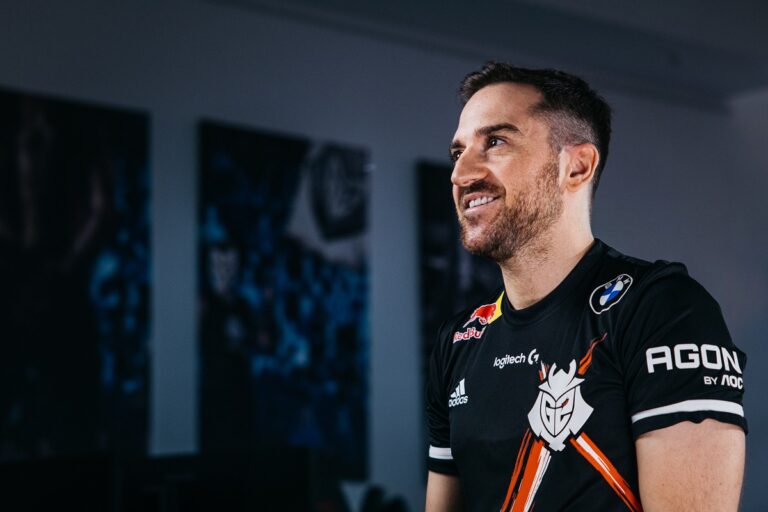 Carlos "ocelote" Rodríguez at the G2 Esports office in Berlin, Germany.