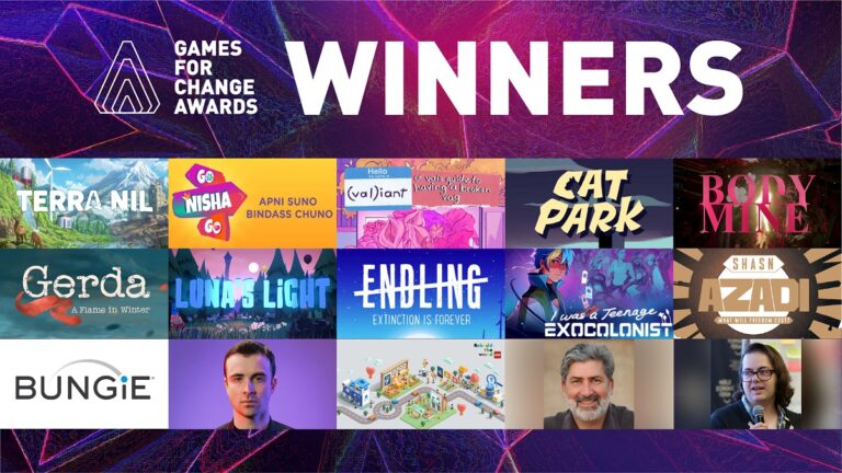 Winners of the 2023 Games for Change Awards.