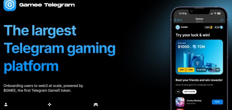 Gamee's Telegram platform.