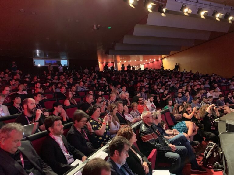 The crowd at Gamelab 2019.