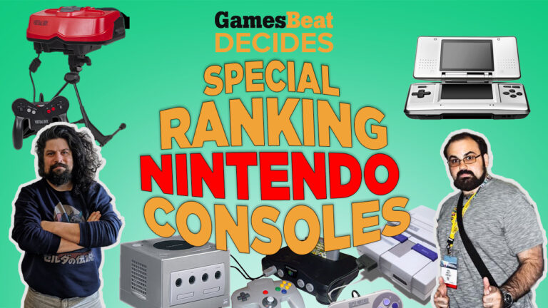 GamesBeat ranks Nintendo consoles.