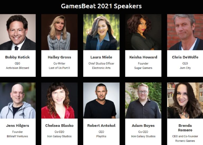 Some of our speakers at GamesBeat Summit 2021.