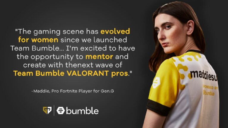 Maddie is one of the pros at Gen.G's Fortnite team.
