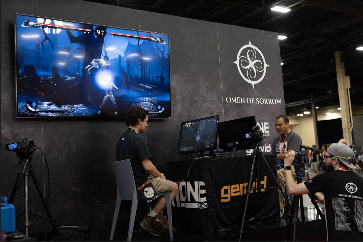 At Evo 2018, Chilean game developer AOne Games uses Genvid in a live tournament broadcast of its new Unreal Engine 4-based fighting game Omen of Sorrow.