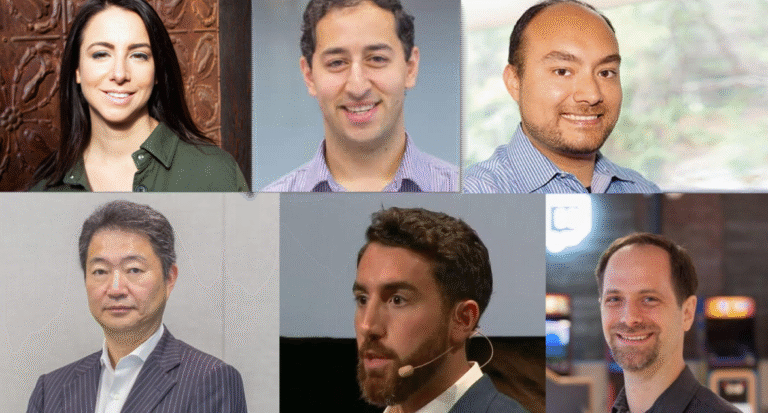 Genvid roundtable participants: Left top: Anna Sweet, Jacob Navok, Jt GleasonLower left: Yoichi Wada, Matthew Ball, Chris Cataldi