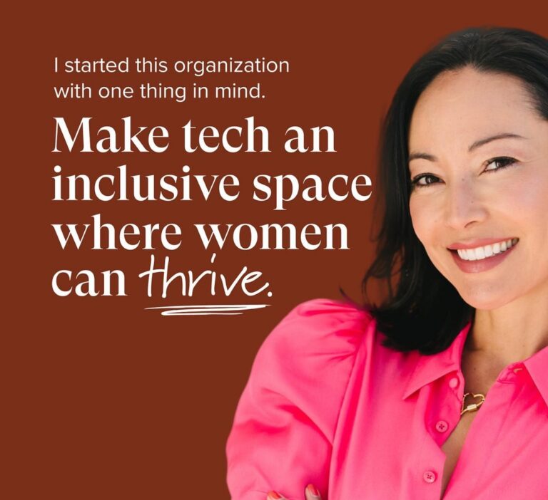 Adriana Gascoigne was founder and CEO of Girls in Tech. Pictured in 2022.