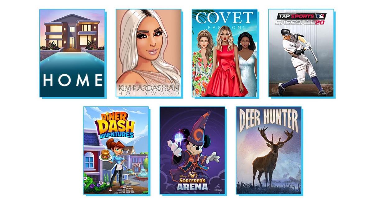 Glu Mobile's collection of games.