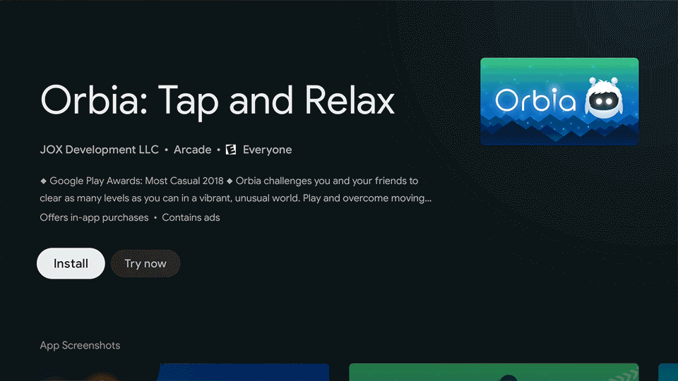 Google Play Instant on Android TV