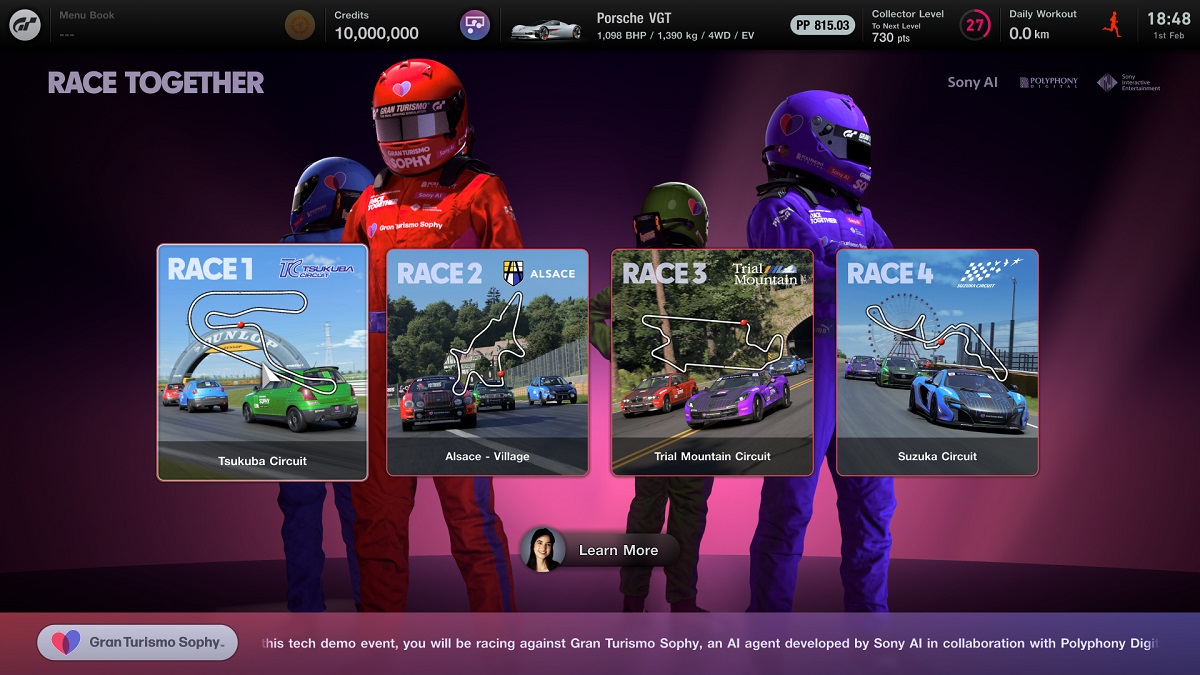 GT Sophy is an AI trained to beat the best human drivers.