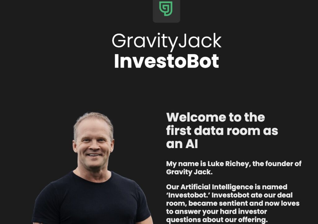 Gravity Jack has a chatbot for investors.