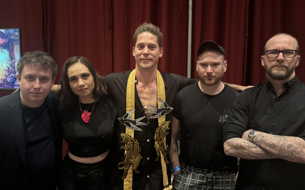 Larian Studios team leaders accepted the award for Game of the Year at the Dice Summit.