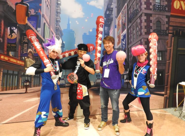 GungHo Entertainment CEO Kazuki Morishita, second from right.
