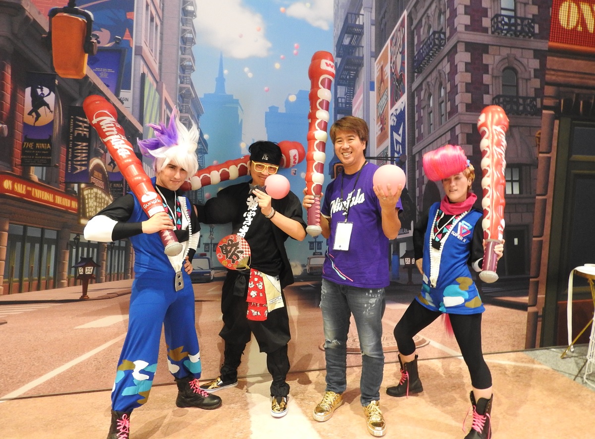 GungHo Entertainment CEO Kazuki Morishita, second from right.