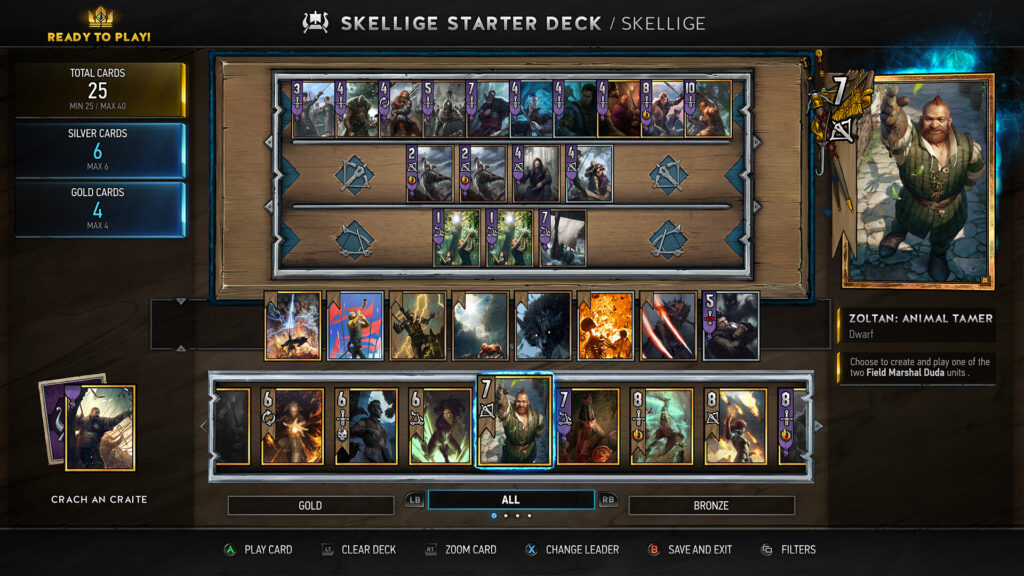 Gwent’s cards: testing the limits of crazy