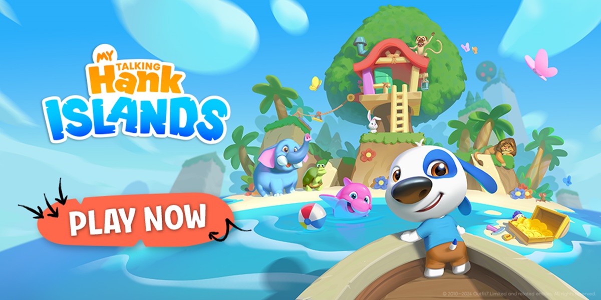Outfit7's My Talking Hank: Islands is coming on July 4.