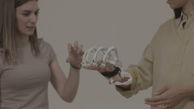 Haptikos is making haptic exoskeletons for your hands.