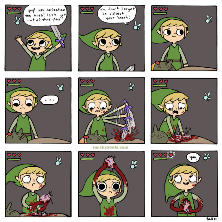 The Legend of Zelda - hearts by dalia
