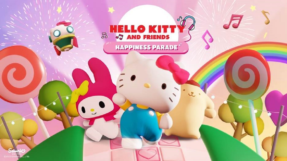 You can dance with your friends in a Hello Kitty game for the Switch.
