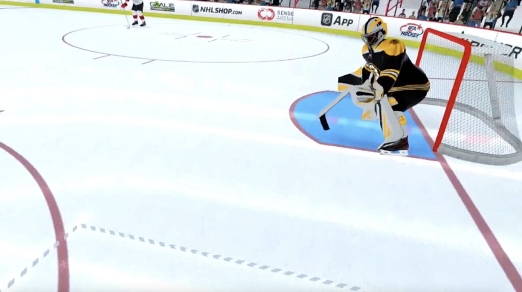 NHL has licensed its name to Sense Arena, a VR hockey training game.