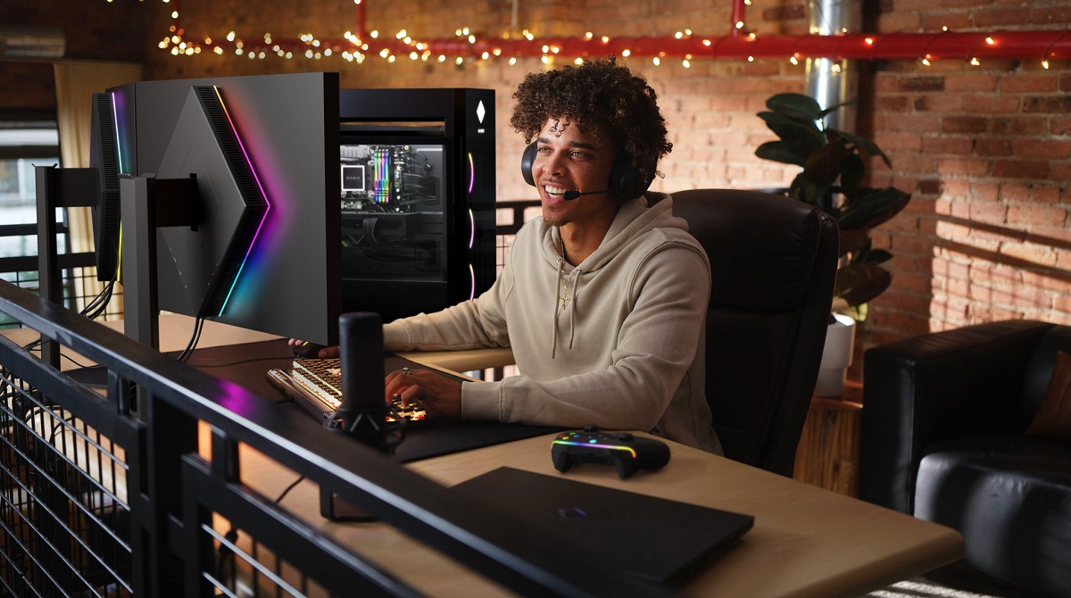 HP is touting its HP Omen 45L desktop gaming PC.