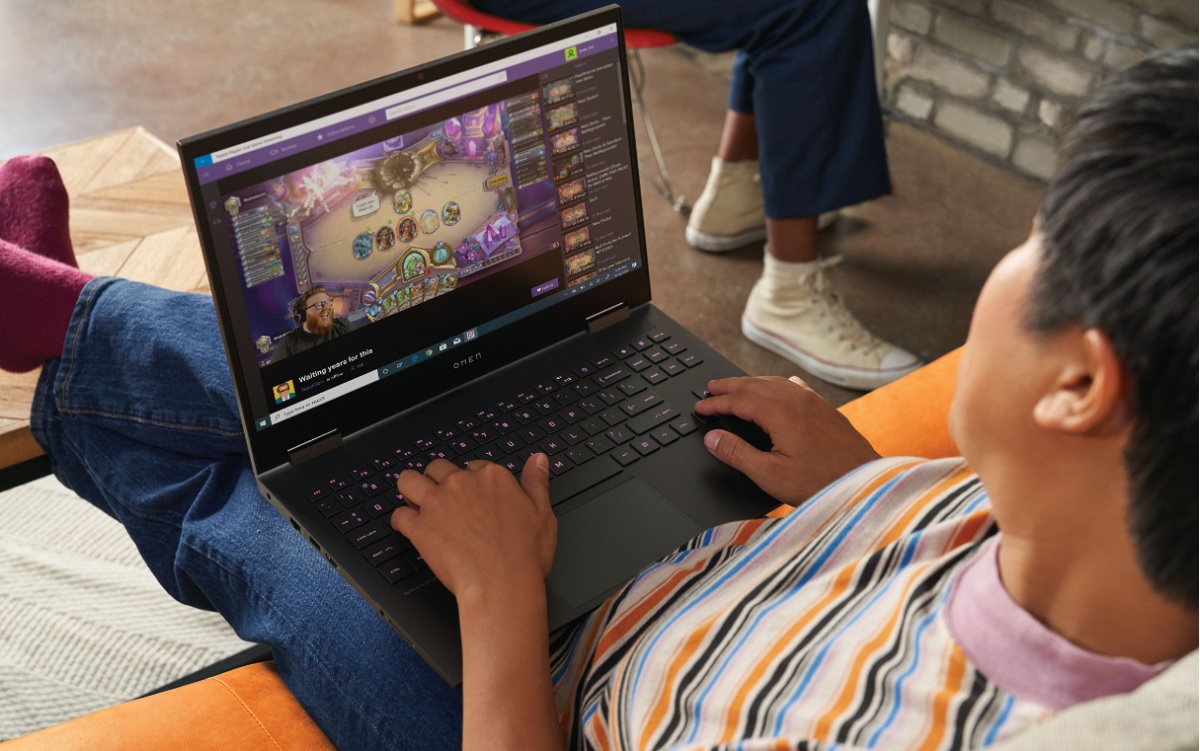 HP Omen 15 is a compact gaming laptop.