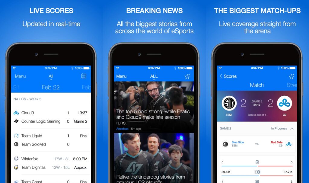 E-sports news app TheScore spreads to iOS (update)