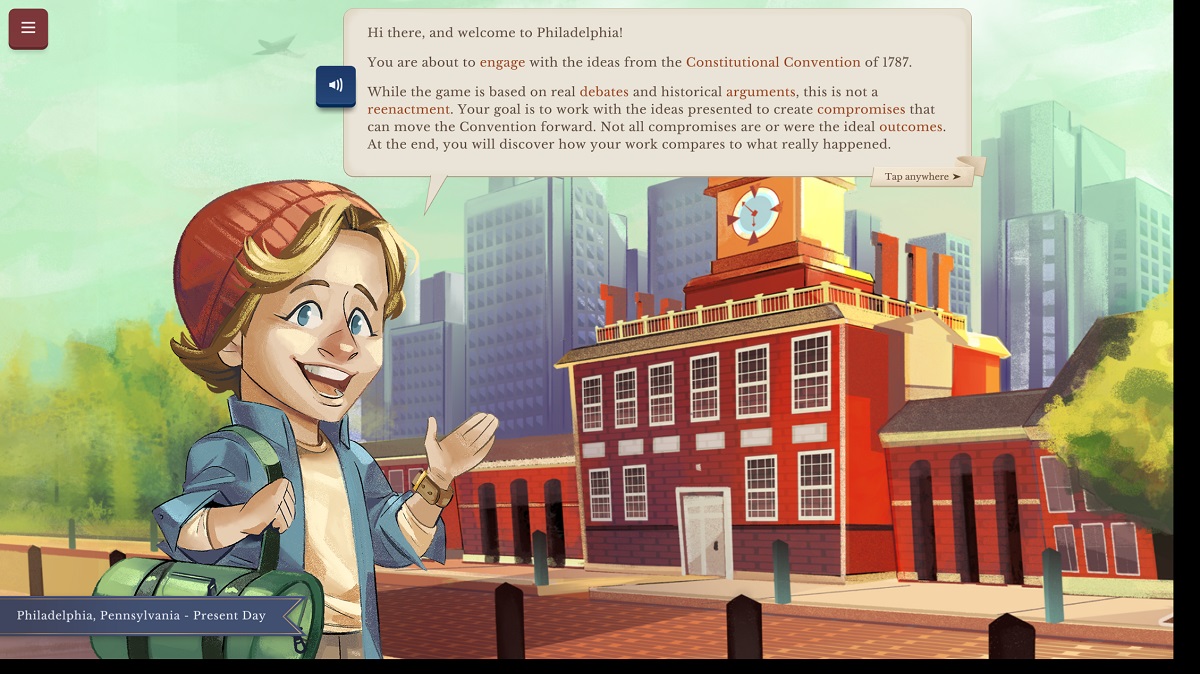 iCivics' Constitutional Compromise teaches about the big compromises that enabled the U.S. Constitution to be signed.