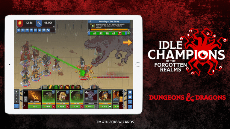 Idle Champions of the Forgotten Realms is coming to tablets.