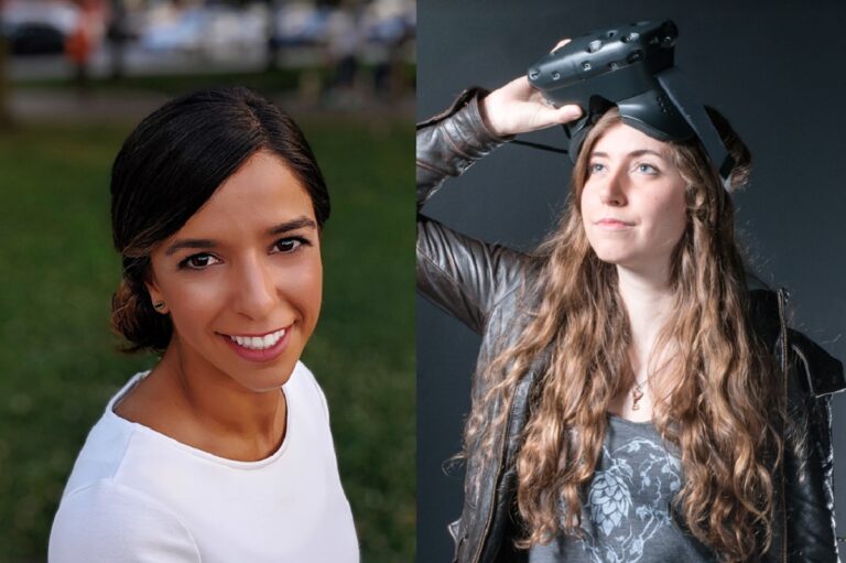 Nika Nour(left) is the new head of the IGDA Foundation and Renee Gittins is executive director of the IGDA.