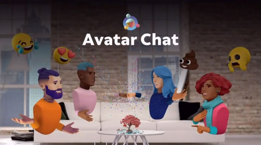 Avatar chat has the potential to unite friends in an augmented social environment from anywhere in the world.: